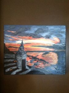 Hotel sunset in Argentina Image
